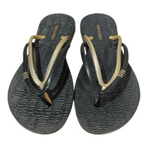 Black and Gold Women's Sandals
